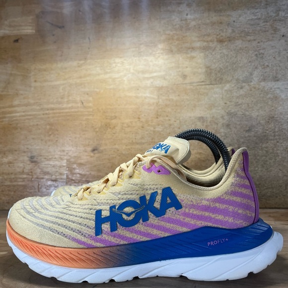 Hoka One One Mach 5 Womens Size 8.5 Running Shoes Sneakers Impala Cyclamen - Picture 4 of 12